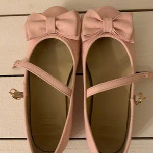 Janie and Jack Pink Dress Shoes with Bow